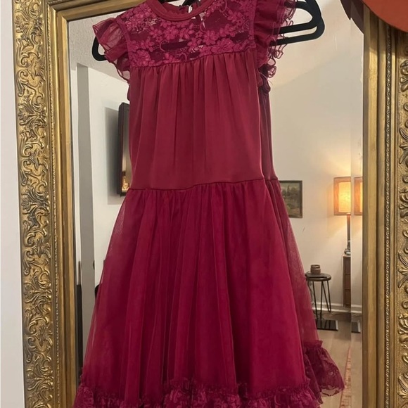 Weissman Burgundy lyrical costume Adult Small - Picture 3 of 3